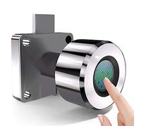 Smart Fingerprint Lock, Keyless Security Anti-Theft Electronic Lock, Capacity of 20 Fingerprints, Suitable for Wardrobe, Drawer, Cabinet