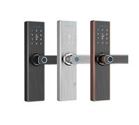 Smart Fingerprint Lock RFID Card Keypad Code Electronic Digital Door Lock TTLock Bluetooth (Color : Single Latch 60-70mm) Vision
