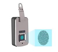 Smart Fingerprint Padlock - Portable Anti-Theft Mini Lock for Suitcases Backpacks & Handbags - Rechargeable Electric Lock for Travel Security