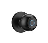 Smart Fingerprint Padlock with Alarm - Steel, Waterproof, Multi-User - & Key Recognition, Compact Pry Backup