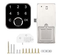 Smart Fingerprint Password Lock for Drawer Wardrobe Cabinet, Keyless Security Lock, Black - Keyless Convenience, Dual Unlock Modes, Ideal for Home and Office