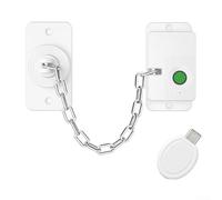 Smart Fingerprint Recognition Lock Window Restrictor For Child Safety Fingerprint Lock With Adjustable Window Ventilation, Type C Fast Charging, Low Power Operation(White)