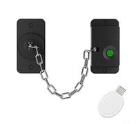 Smart Fingerprint Recognition Lock Window Restrictor For Child Safety Fingerprint Lock With Adjustable Window Ventilation, Type C Fast Charging, Low Power Operation(Black)