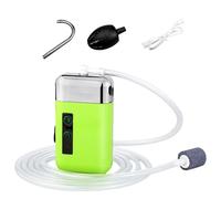 Smart Fishing Air Pump - Hands-Free Ventilation, Built-in LED Light, Compact Shape, 2100MAH Battery + 3L/min Airflow, Heavy Duty ABS Housing - For Bait Buckets & Rescue