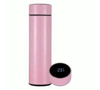 Smart Flask 500ml - Stainless Steel, Vacuum Insulated Water Bottle with LED Touch Screen Temperature Display, Leakproof & Perfect for Travel, Gym, Home, and Office. (Pink) - P002