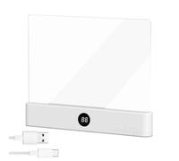 Smart Flat Book Lights For Reading At Night | Dimmable With Timer 3 Color Clear Panel | Long Battery Life And Portable | Rechargeable Clear LED Flat Reading Light For Readers Dorm Offices School