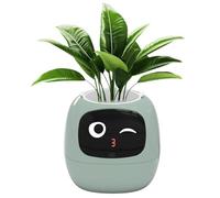 Smart Flowerpots,Smart Plant Pot Digital,With Gesture Interaction,APP Control,Watering Reminder,Electronic Toys,For Indoor (Light Green)