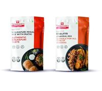 Smart Food Chatpata Combo-03, Instant Misal, Bhajiya Mix, Ready to Cook, Home Food with Hand Picked Flavours, Pack of 2 (one of Each)