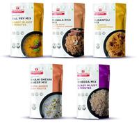 Smart Food Light Meal Triple Sweet-A, Instant Dal Fry, Masala Rice, Puran Poli, Shevai kheer, Sheera Mix, Ready to Cook, Home Food with Hand Picked Flavours, Pack of 5 (one of Each)