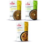 Smart Food Multi Combo-02-F, Instant Aloo Paratha, Palak Paratha, Puran Poli Mix, Ready to Cook, Home Food with Hand Picked Flavours, Pack of 3 (one of Each)