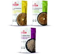 Smart Food Multi Combo-02-J, Instant Aloo Paratha, Palak Paratha, Sheera Mix, Ready to Cook, Home Food with Hand Picked Flavours, Pack of 3 (one of Each)