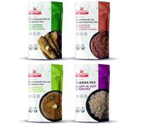 Smart Food Multi Combo-05-J,(Buy 3 Get 1 Free) Instant Methi Paratha, Lal Math Paratha, Palak Paratha, Sheera Mix, Ready to Cook, Home Food & Flavours, Pack of 4 (one of Each)