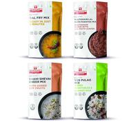 Smart Food Special Meal Combo-03,(Buy 3 Get 1 Free) Instant Dal Fry, Lal Math Paratha, Shahi Shevai kheer, Veg Pulao Mix, Ready to Cook, Home Food & Flavours, Pack of 4 (one of Each)