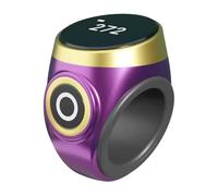 Smart for Ring Counter with Touch-Sensitive Buttons, Rechargeable 40mAh Battery, Digital Display Luminous Screen for Business & Industrial Use, Black/Wine Red/Rose Gold/Purple/Emerald Purple Counter