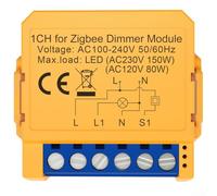 Smart For ZigBee Dimmer Switch Module, 1/2 Way Dark Box Intelligent Switch, DIY Smart Light Switch, Voice Control, Home Remote Control(1 gang)