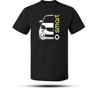 Smart ForTwo 453 Car Auto T-Shirt Men T Shirt Graphic Tee Short Sleeve Tops Black