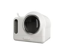 Smart Fresh Air Exhaust Cat Litter Boxs Deodorizing kitty Bedpans Oversized Fully Enclosed Toilet Sandbox for(Green)