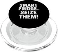 Smart Fridge Seize Them Absurd 80s Tech Humor Quote PopSockets PopGrip for MagSafe