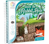Smart Games - Down the Rabbit Hole, Magnetic Puzzle Game with 48 Challenges, 5+