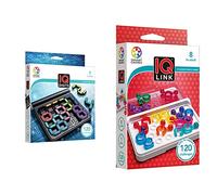 smart games - IQ Digits, Puzzle Game with 120 Challenges, 7+ Years & Smart Games - IQ Link, Puzzle Game with 120 Challenges, 8+ Years