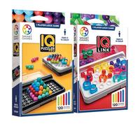 Smart Games - Iq Pro + Iq Link | Board Games For 6 Year Olds Plus | Puzzles For Kids 3d | Board Games For 8+ Year Olds | Educational Toys | Travel Games For Kids