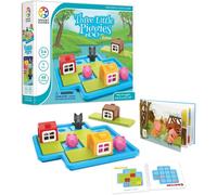 SmartGames | Three Little Piggies Deluxe | Preschool Puzzle Game | 48 Challenges with Story Book | Single Player Brain Teaser | for Ages 3 to 6 | Multilingual Version