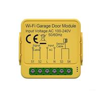 Smart Garage Door Controller Wifi Module Compatible With For Tuya And For Smart Life App, Supports For Alexa Voice, Features History Record And Notification Alerts, Yellow Housing(Wifi)