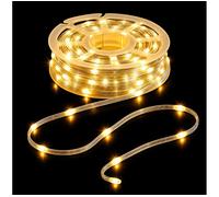 Solar Firefly Solar-Powered Warm White 100 Led Outdoor String Lights