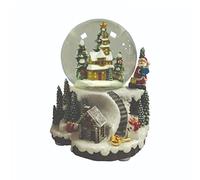Smart Garden 12cm Musical Village Snow Spheres ** Flashing Colour Changing LED *