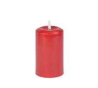 Smart Garden 15cm Faux Flame Pillar Candle - Red - LED Battery Operated Flameless Candle with Flickering Flame Effect - Indoor Christmas Decoration