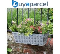 Smart Garden Faux Slate Rattan Planter - 49cm/19"