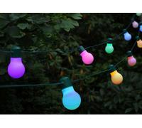 Smart Garden 20 Solar Party Bulb String Lights Colour Changing Lightbulbs Led
