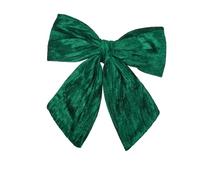Smart Garden 34cm Velvet Bow - Emerald Green Christmas Door & Wreath Bow - Large Hanging Decoration