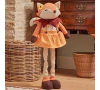 Smart Garden Autumn Fox Standing Plush Decoration, Orange and Cream, Fabric, 72cm Tall, Extending Legs, Freestanding