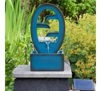 Garden Greatness Azure Falls Cascading Garden Water Feature in Teal | Size: 1 Pack Garden Greatness Teal 1 Pack