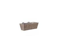 Smart Garden Bari Faux Rattan Planter, 19in - Soft Grey