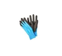 Briers Advanced Waterproof Comfort Grips Hi-Grip Protection Heavy Duty Gardening Gloves Blue/Grey Latex, 1 Pair Unisex (Medium)