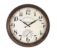 Wall Clock Garden Outdoor Indoor Cheltenham Round Huge 60cm - Brown - 5062040