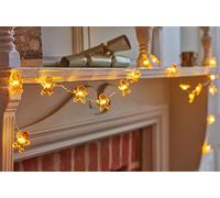 Smart Garden Christmas Gingerbread Man String Lights Set of 20 - Warm White LEDs - Indoor Use - 1.9 Metre - Auto Timer Function - Christmas Decoration, Festive Lights Décor