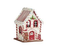 Smart Garden Christmas LED Light Up InLit Gingerbread House Candy Cabin - 20cm x 14cm - Hand Painted Christmas Decoration - Novelty Christmas Décor - Battery Powered