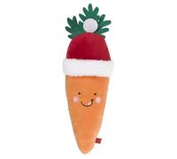 Smart Garden Christmas Santa Carrot Squeaky Dog Toy - Orange, 40cm - Perfect Present for Dogs, Festive Dog Gift
