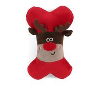 Smart Garden Christmas Squeaky Bone Dog Toy - Rudolph Design - 22cm - Christmas Dog Toy - Perfect Present for Dogs, Festive Dog Gift