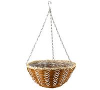 Smart Garden Country Braid Natural Round Hanging Basket, 35.5Cm