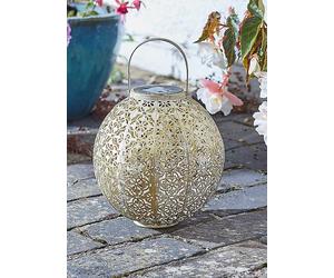Smart Garden Damasque Solar Lantern Cream