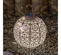 Smart Garden Damasquette Solar Powered LED Silhouette Lantern Bronze 18cm