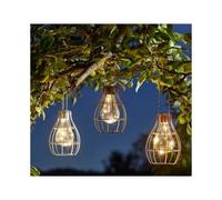 Smart Garden Products 1080987 Eureka! Firefly Lanterns 3 Pack (Silver, Rose Gold & Copper)
