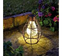 Smart Garden Eureka Metal & Plastic Bronze Effect Solar-Powered Outdoor Led Small Lantern