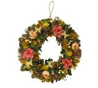 Smart Garden Faux Decor Artificial Floral Summer Whirl Wreath 36cm