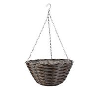 Smart Garden Faux Rattan Hanging Basket - Pinto, 35cm