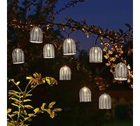 Smart Garden Faux Rattan Solar Powered LED String Lights 10